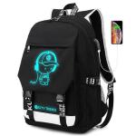 Factory wholesale custom fluorescent logo boys waterproof bookbag durable