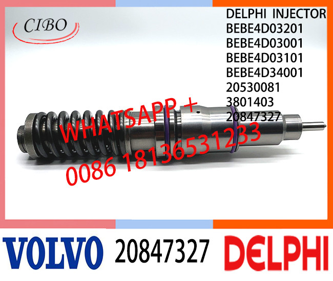 Common Rail Fuel Diesel Injector 20847327 BEBE4D03201 BEBE4D03001 BEBE4D03101 BEBE4D34001 E3.18 for VOL CONSTRUCTION