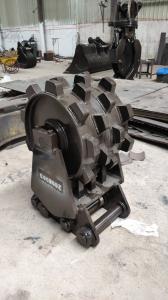 China Heavy Duty Hyundai Q345B 600mm Excavator Compaction Wheel wholesale