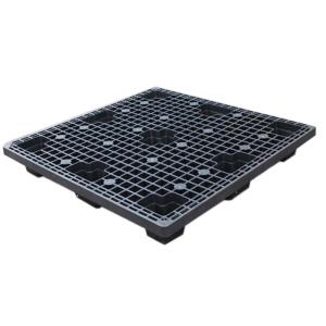 China Multi Size Lightweight Plastic Pallet Black Euro HDPE Pallets wholesale