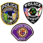 120D No Backing Police Embroidered Patch