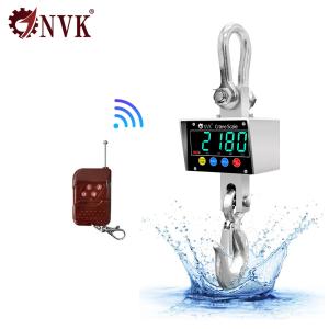China NVK High precison Industrial 304 Stainless Steel material Waterproof hanging crane scale with wireless device wholesale
