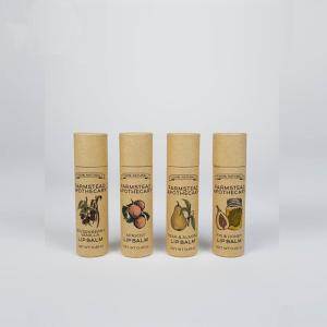 China Round Tube Tea Cans Printed Gift Boxes / Brown Cylinder Kraft Paper Box wholesale