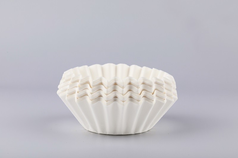 Virgin Wood Pulp Unbleached Coffee Filters Basket For 1 - 12 Cups