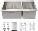33 Inch Drop In SUS304 Stainless Steel Kitchen Sink Easy Cleanning