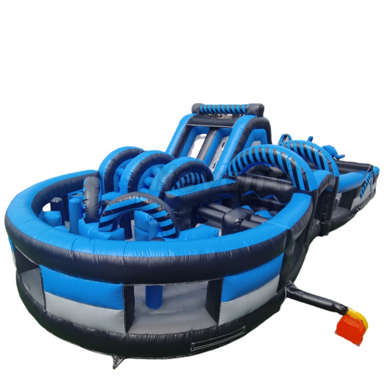 Shipping Way By Sea Kindergarten Water Slide Pool for Outdoor Inflatable Obstacle Race