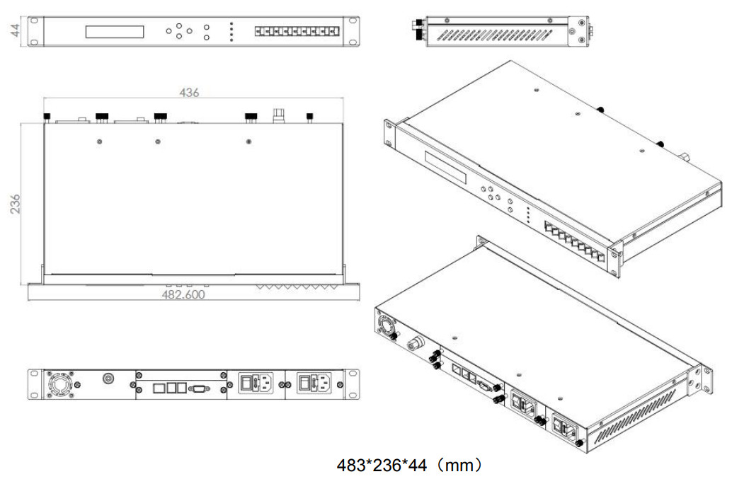 GaPho High Power EDFA Optical Amplifier Highly Reliable