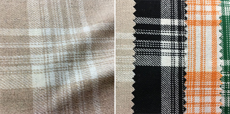 54 Inch Yarn Dyed Cotton Check Shirt Fabric Shirt Linen Fabric Sustainable