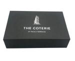 Paperboard Foldable Cardboard Gift Boxes Matt Lamination Black Magnetic Pantone