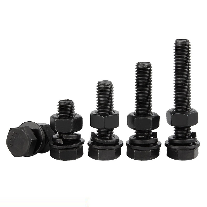 M6 M8 High Strength DIN931 DIN933 Grade 4.8 8.8 10.9 12.9 Hex Head Bolt And Nut