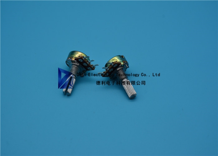 2K - 100K Ohm Potentiometer Push Button On Off Switch Pot Linear Shaft 15mm 3 Pin