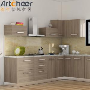 China Modern L Shape Kitchen Cabinets in White Gloss Lacquer Finish with Solid Wood Doors wholesale