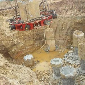 China Modular 30pcs/8h Dia300mm 320KN Hydraulic Pile Breaker wholesale