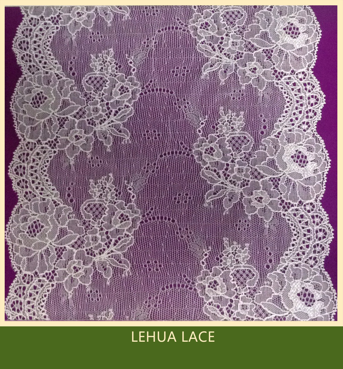 Hot Selling and nice quality Nylon Spandex Stretchy Brazil Lace from China