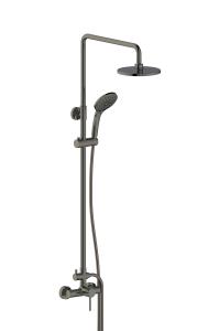 China Round Classical Bath Shower Faucets Single Lever Gun Metal Brass OEM wholesale
