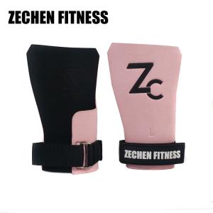 China Pink Fingerless Crossfit Grips Safety Synthetic Leather 2.25Mm Girls Gymnastic Gloves wholesale