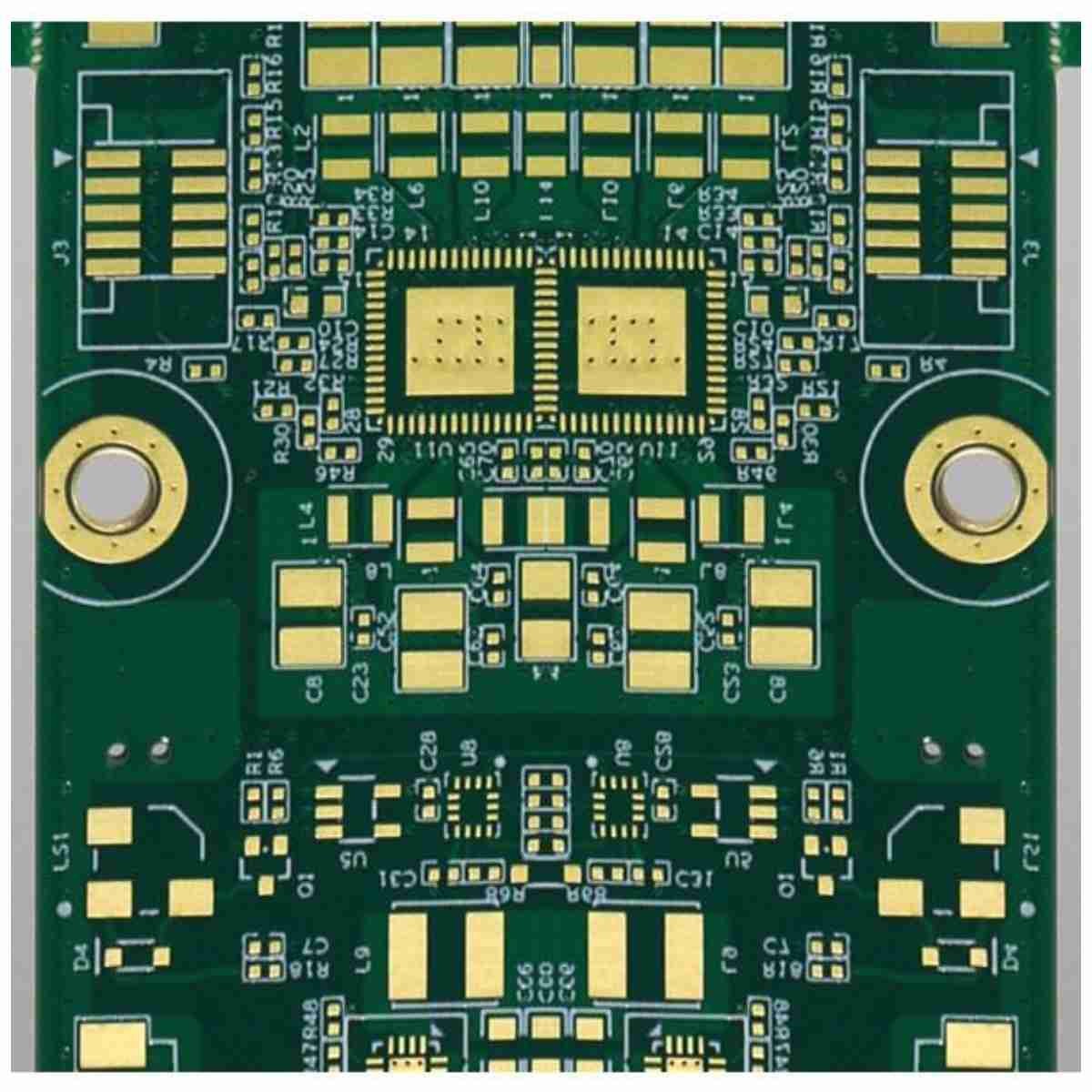 TG130 FR4 Double Sided PCB 3.0mm Halogen Free Dual Layer Pcb