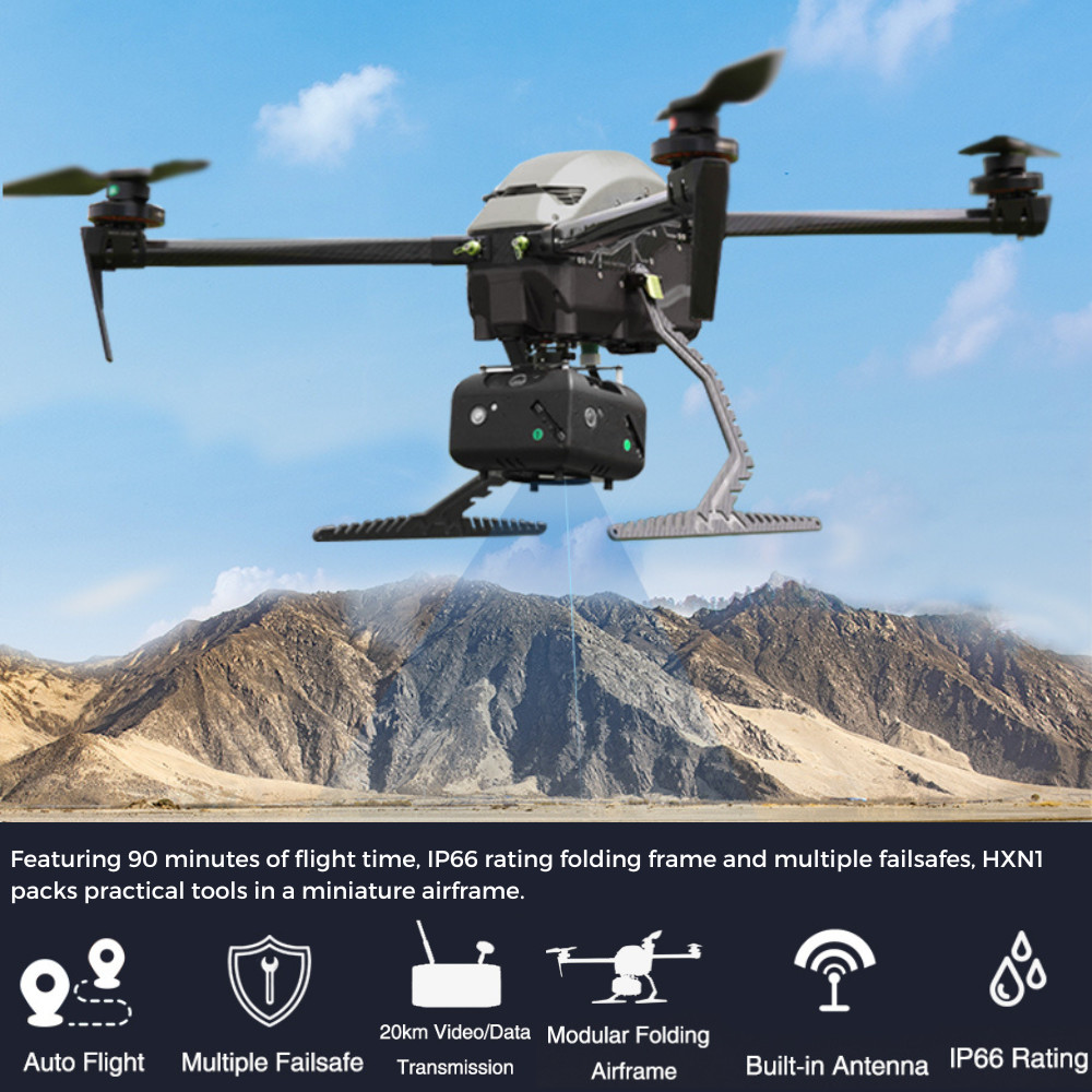 8 Axis Industrial Inspection UAV Mapping Drone 5.4KG Weight High Performance HXN1-B