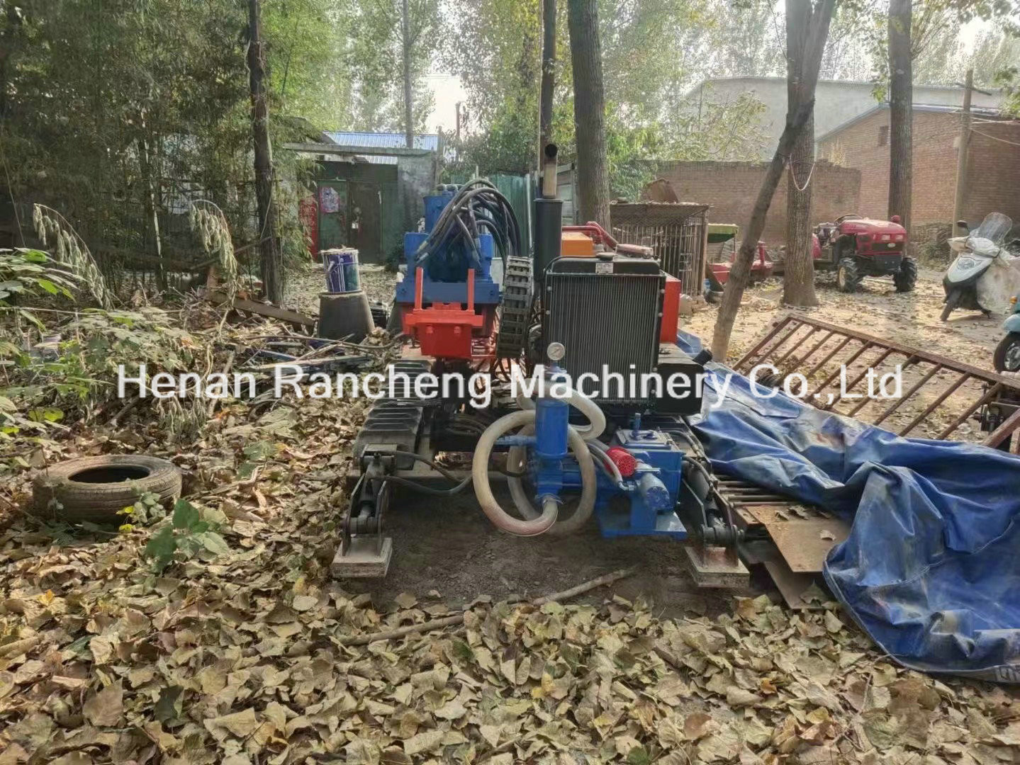 62KW Diesel Engine Mini Drill Rig HDD Hydraulic Water Well Drilling Rig 2.2t