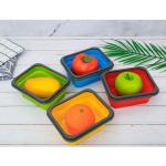 600ml Foldable Silicone Food Container Microwavable For Camping
