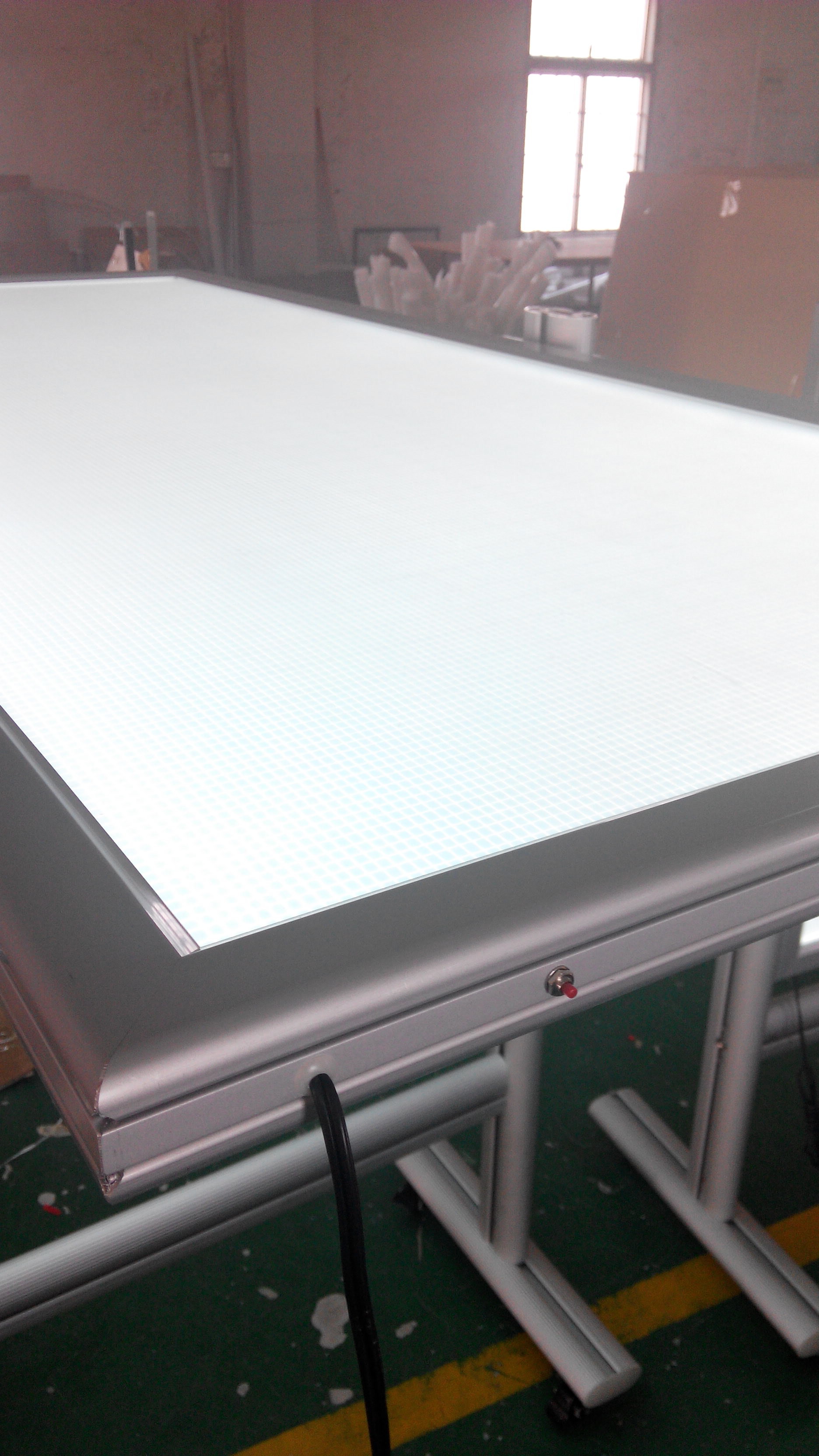 Right Angle Anodized Silver Profile 30mm LED Slim Light Box
