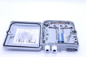 China 12 Cores ABS Fiber Optic Distribution Box Splitter ABS Material ISO Approval wholesale