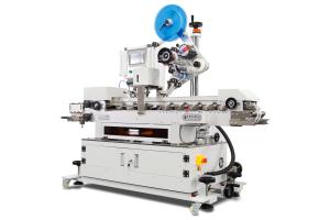 China Fully Automatic Label Sealing Machine 220V 50HZ For Flat Labeling on sale
