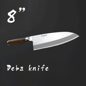 China 8'' Cerasteel Deba Knife With Beech Wood Handle wholesale