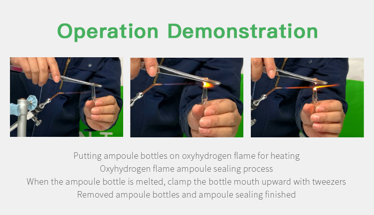 Single Head Glass Ampoule Sealing Machine 800W 200L/H Hand Manual