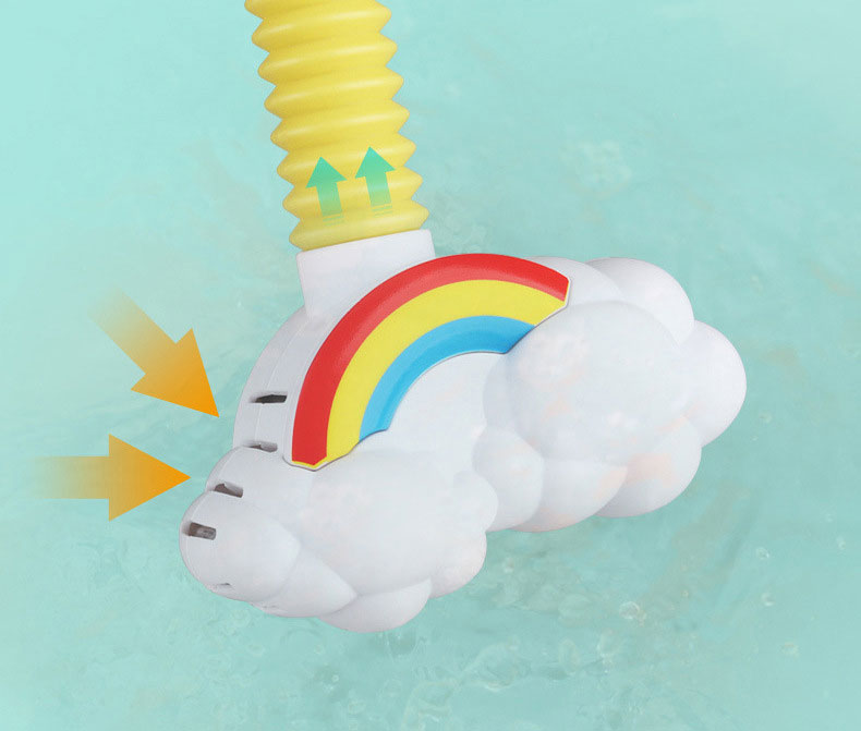 DUCK Style Electric Elephant Shower Cloud Spray for Children's Bathroom and Swimming Toy