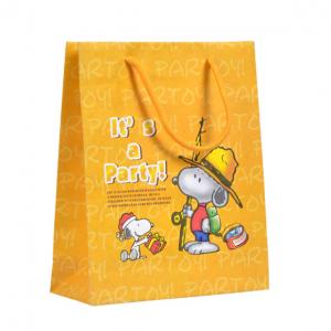 China Eco Friendly Custom Printed Medium Blue Paper Party Favor Bags With Handles wholesale