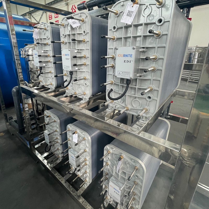PLC Controlled 30ton Electrodeionization Module for Ultra Pure Water RO Purification