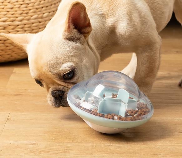 Interactive Tumbler Dog Treat Ball, Dog Leaky Food Dispensing Toy Puzzle Ball