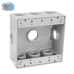 China Two Gang Aluminum 4x4 Waterproof Electrical Outlet Box wholesale