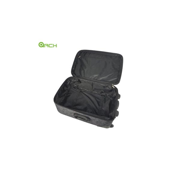Printing 600D Polyester Travel Trolley Lightweight Luggage Bag with Skate Wheels