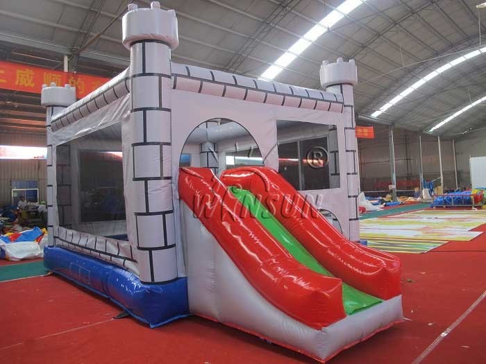 Large Inflatable Bounce House / Inflatable Jumping Castle With Slide UL Certification