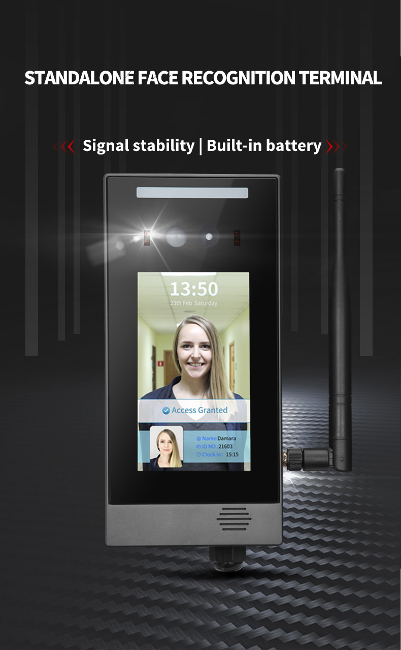 Linux RTSP Standalone Face Recognition Door Access System 1ch Relay Interface
