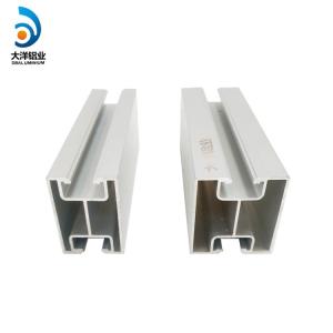 China U Shaped Photovoltaic Aluminum Guide Rail Sandblasting Spray wholesale