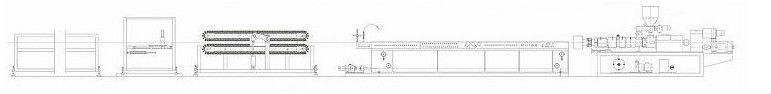 plastic doors sealing strip production line/PVC window sealing machine line