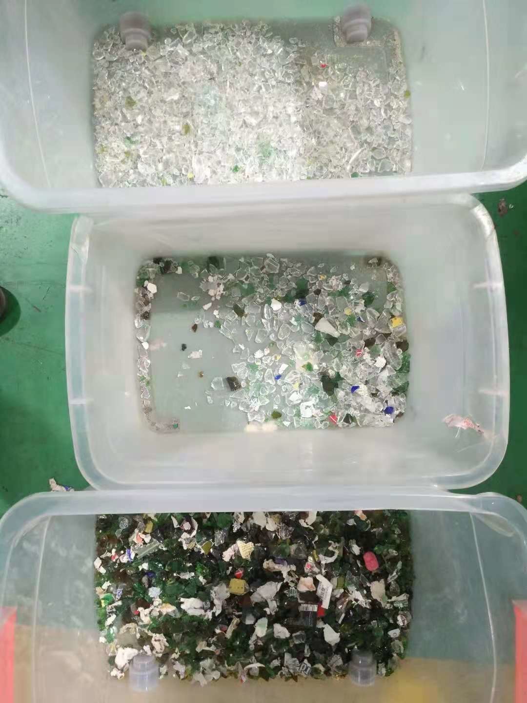 OEM Service Flake Glass Sorting Machine tri chromatic CCD image acquisition system