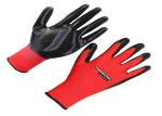 Custom Logo Accept Red liner and black nitrile coated gloves private label
