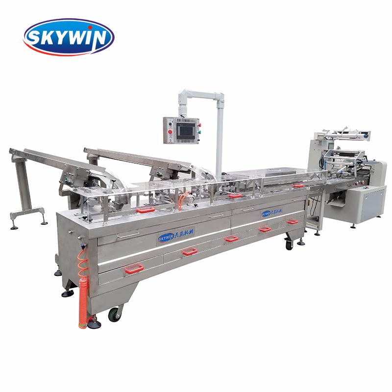 ISO Approved Flow Pack Packaging Machine Biscuit Sandwich Machine
