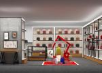 Customized Shopping Mall Retail Shop Display Shelving For Handbags / Suitcase