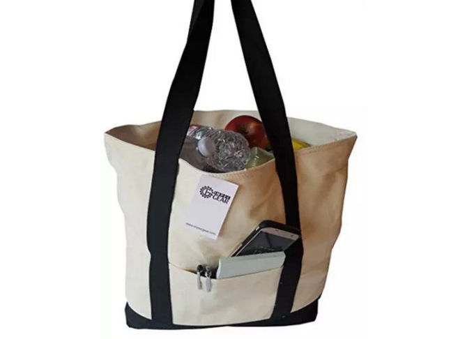 Recycled Premium Large Reusable Shopping Tote Bag Canvas Ladies Hand Bag