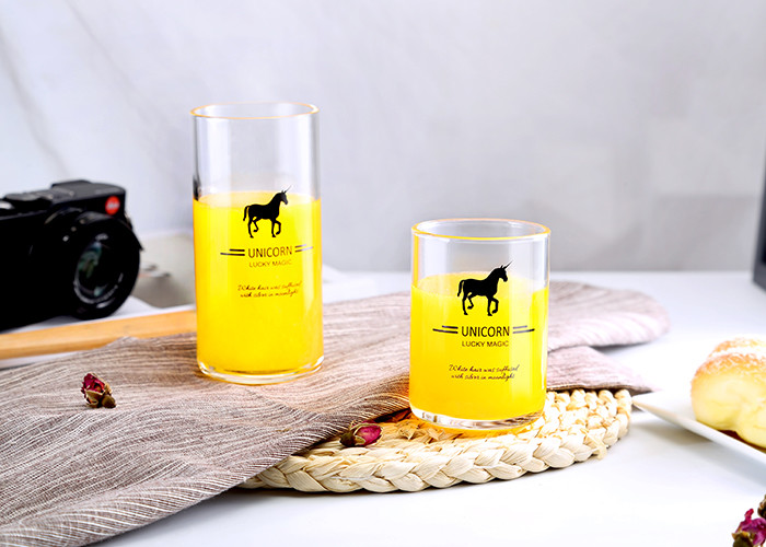 Mouth Blown Personalized Glass Cup / Engraved Glass Coffee Mugs
