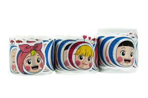 China DEC Cartoon Head Portrait Rolled Washi Stickers wholesale