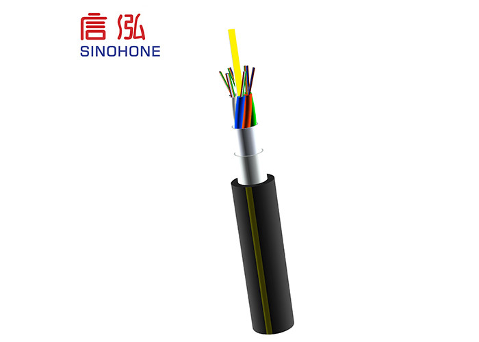 Loose Stranding Tube Armored Fiber Optic Cable Aluminum Polyethylene Sheathed