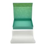 Color Printing Rigid Flip Cover Gift Box With Tissue Paper Skincare Packaging
