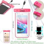 Colorful Waterproof Pouch For Swimming Pvc Waterproof Phone Dry Bag 6.5IN