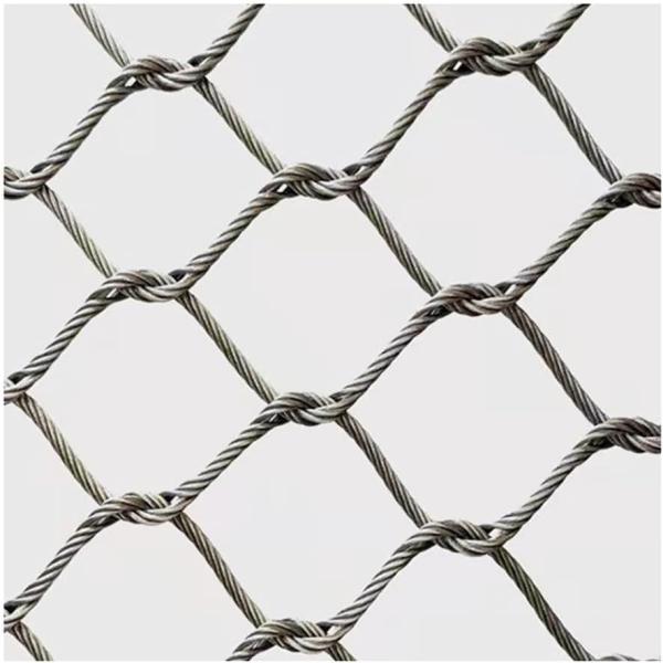 Woven Design 1mm 1.5mm Stainless Steel 304 Rope Wire Mesh for Customized Safety Fencing and Animal Enclosures